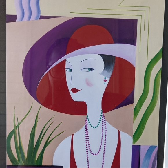 Framed print of "That Lady in Red" numbered and signed by D'Arrigp - Picture 2 of 5